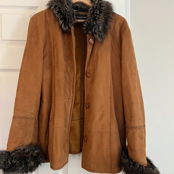 Faux Shearling Coat - Picture 1 of 4